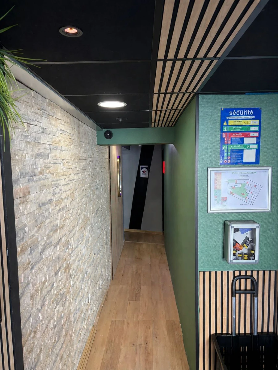 L'entrée du Crunch Sauna